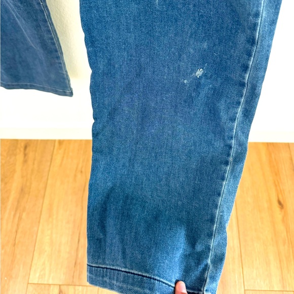 Enza Costa Straight Leg Trouser Pant in Mid Wash - Picture 6 of 7